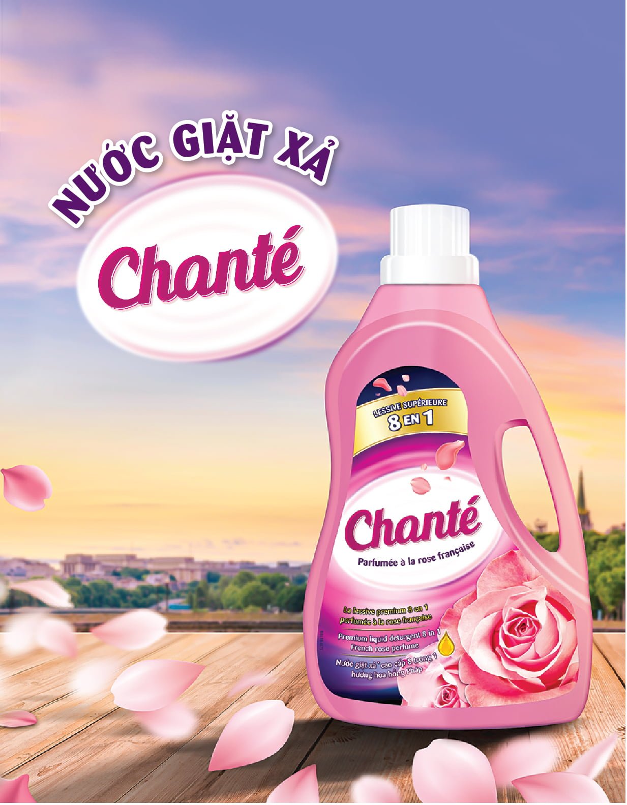 Chante 8 in 1 Premium Laundry Detergent - French Rose Scent - Masan Consumer