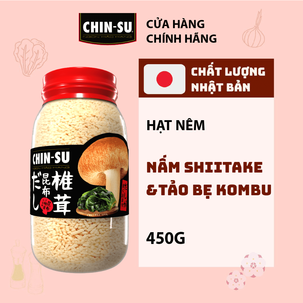 Hạt nêm CHIN-SU Nấm Shiitake & Tảo Kombu - Masan Consumer