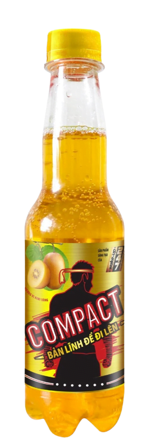 Nước Tăng Lực Compact Vị Kiwi Vàng chai 330ml - Masan Consumer