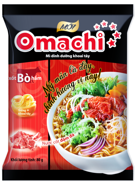 Mì dinh dưỡng khoai tây Omachi xốt bò hầm - Masan Consumer