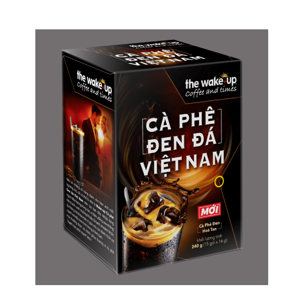 Cà phê hòa tan 2 trong 1 - Wake-Up Cà phê Đen Đá Việt Nam - Hộp - Masan Consumer