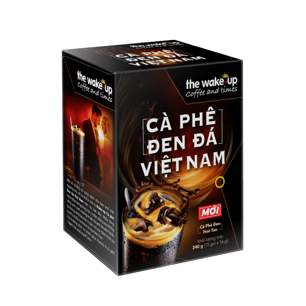 Cà phê hòa tan 2 trong 1 - Wake-Up Cà phê Đen Đá Việt Nam - Hộp - Masan Consumer