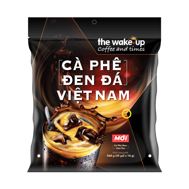 Cà phê hòa tan 2 trong 1 - Wake-Up Cà phê Đen Đá Việt Nam - Bịch - Masan Consumer
