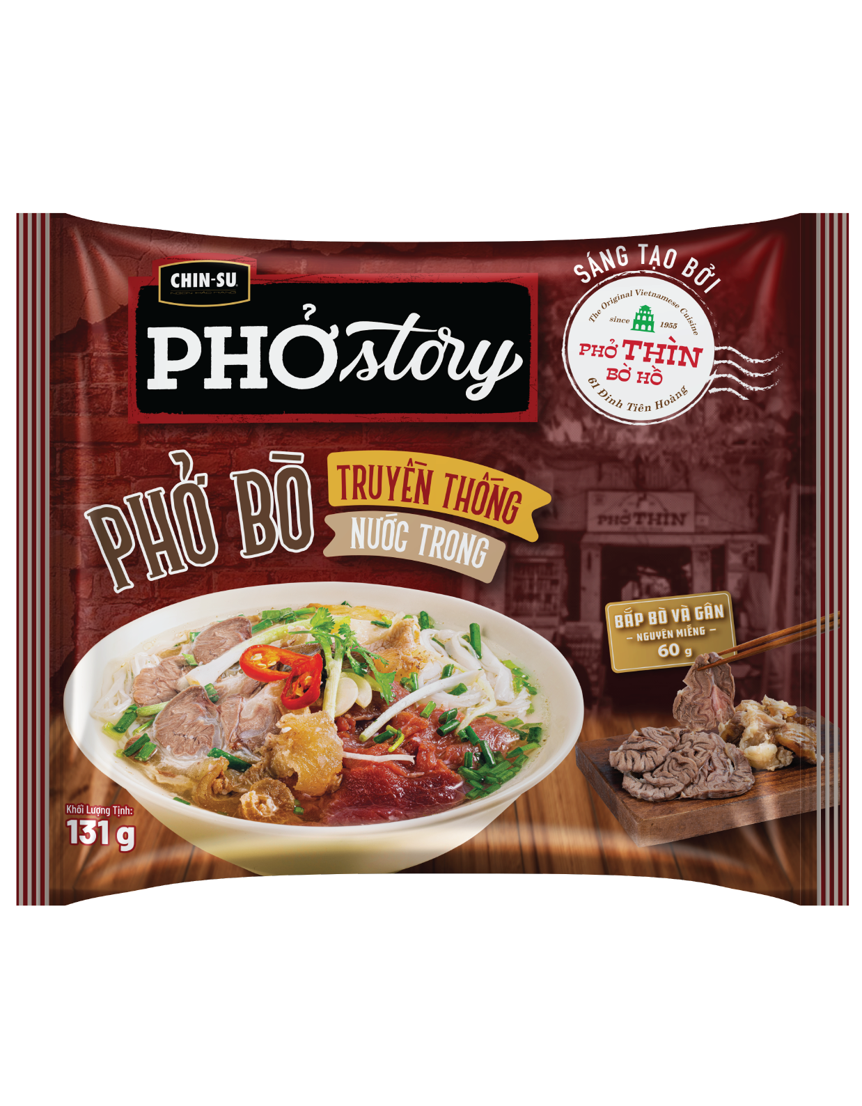 CHIN-SU PHỞ STORY PHỞ THÌN BỜ HỒ GÓI 72G - Masan Consumer