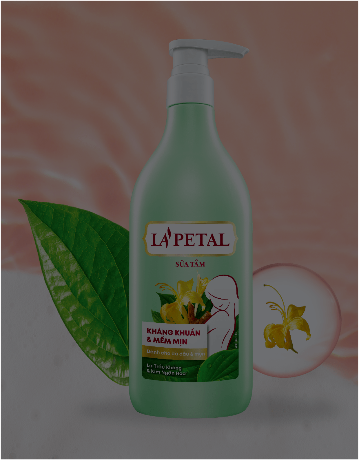 La'petal ANTIBACTERIAL & SOFTEN SKIN shower gel for dry skin 500ml - Masan Consumer