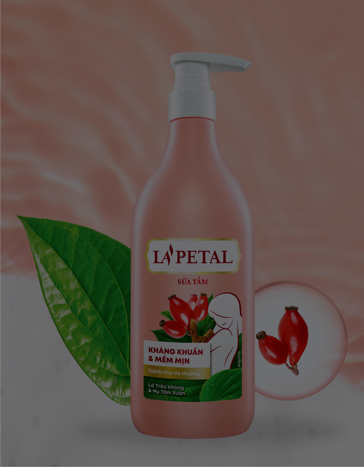 La'petal ANTIBACTERIAL & SOFTEN SKIN shower gel for dry skin 500ml - Masan Consumer