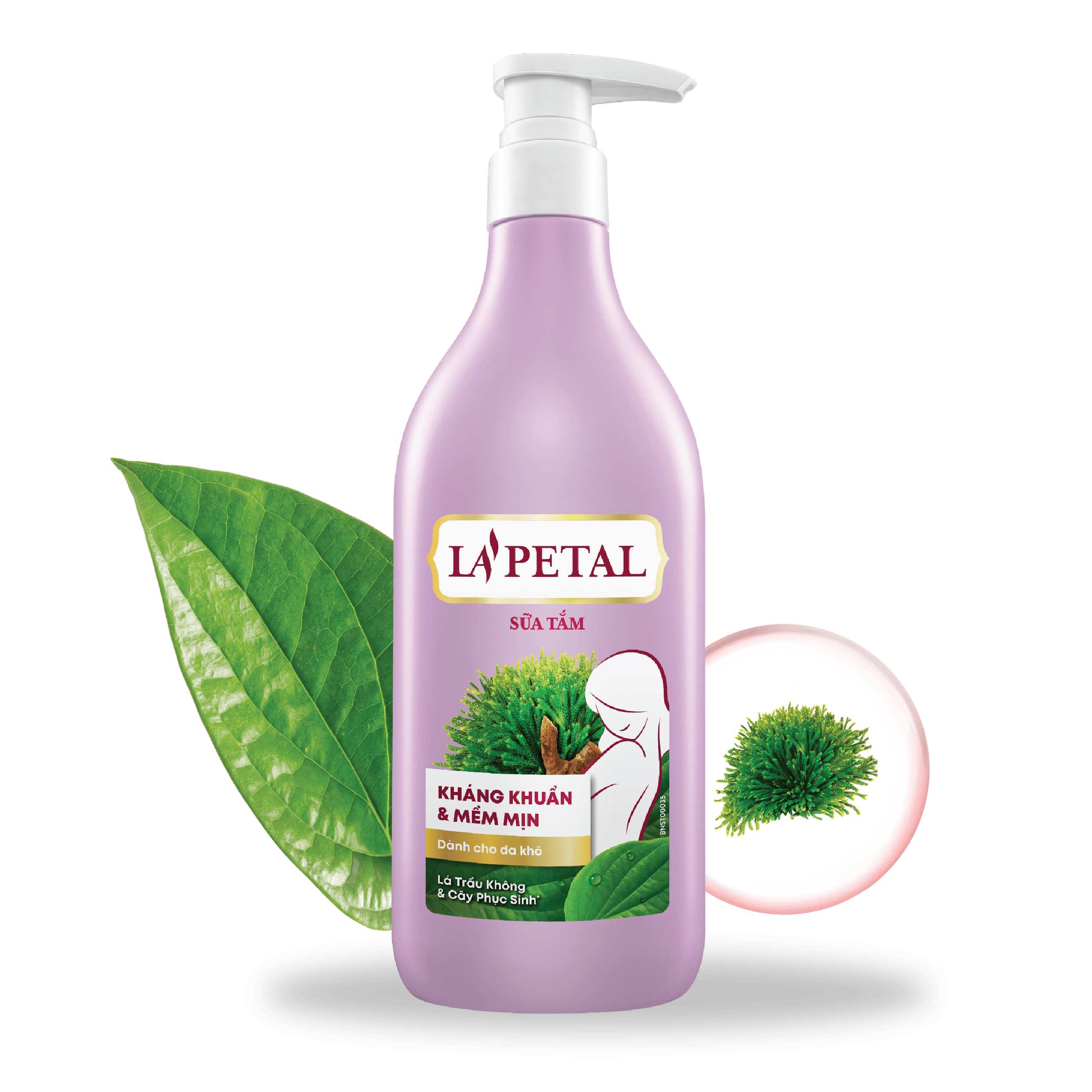 La'petal ANTIBACTERIAL & SOFTEN SKIN shower gel for dry skin 500ml - Masan Consumer