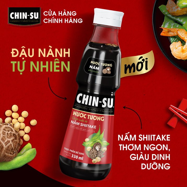 Nước tương CHIN-SU Tỏi ớt 330ml - Masan Consumer