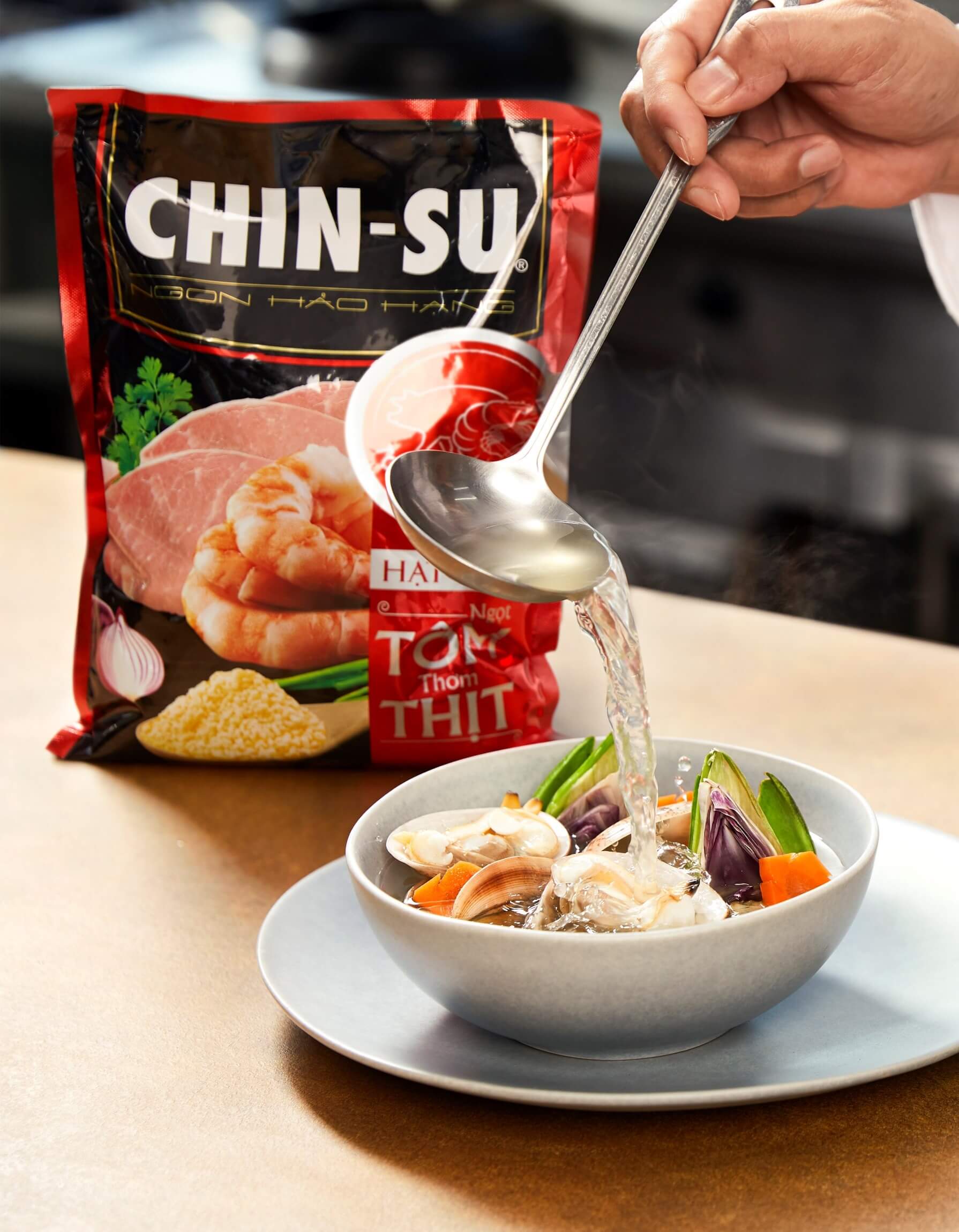 Hạt nêm CHIN-SU tôm thịt 2kg - Masan Consumer