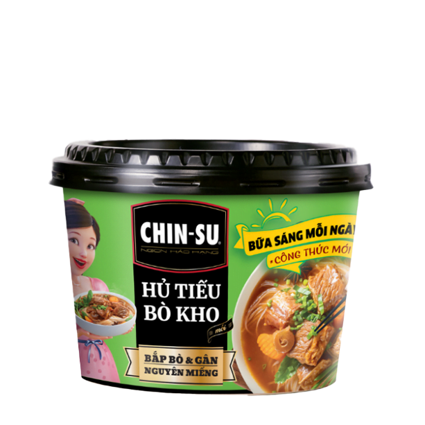 CHIN-SU HỦ TIẾU BÒ KHO có thịt - Dạng tô - Masan Consumer