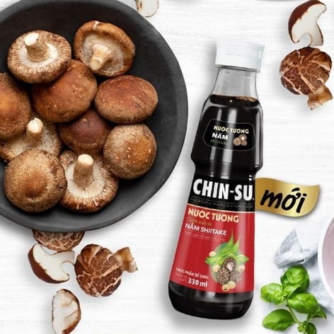 CHIN-SU Shiitake Soy Sauce 330ml - Masan Consumer