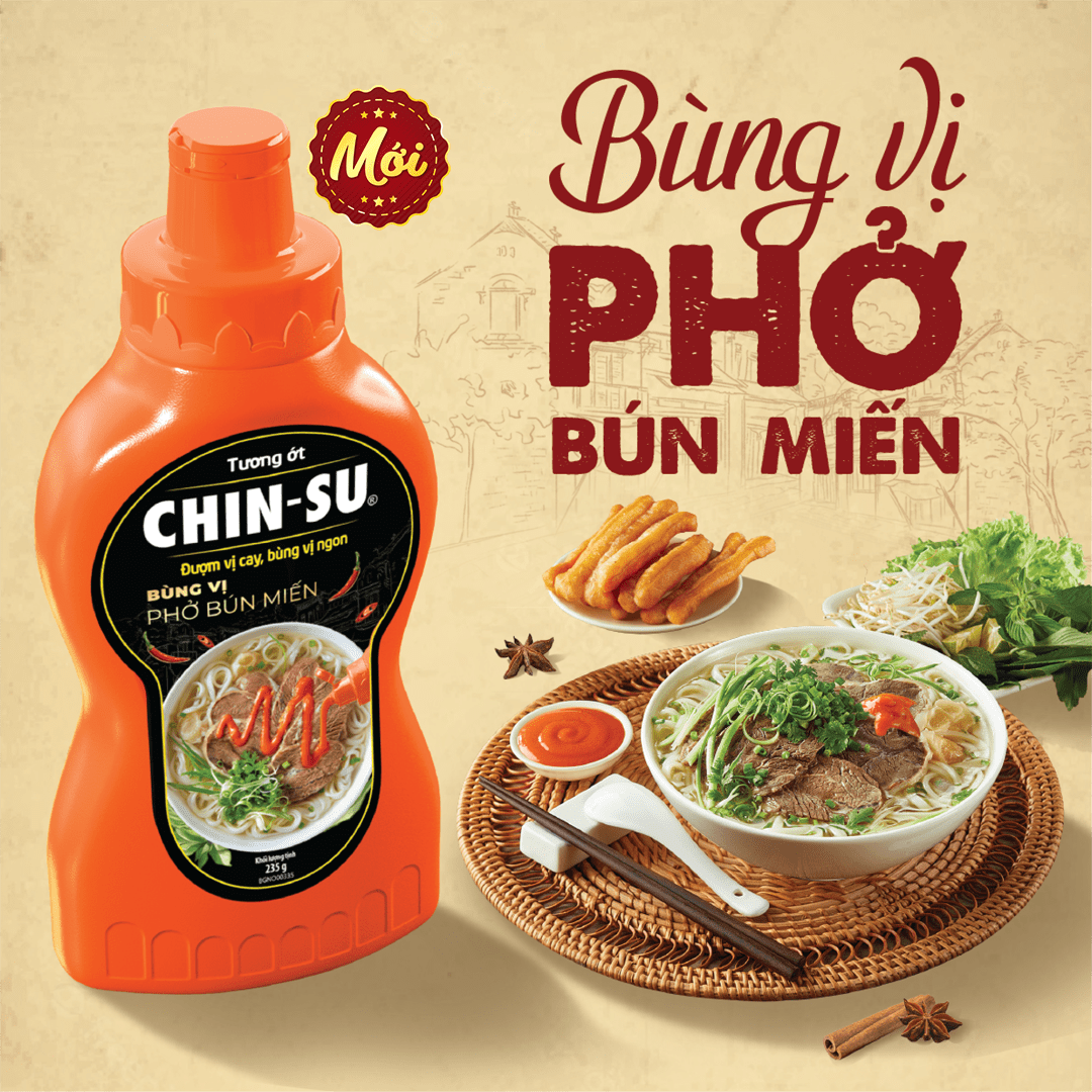 Tương ớt CHIN-SU Bùng vị Phở bún miến 235g - Masan Consumer