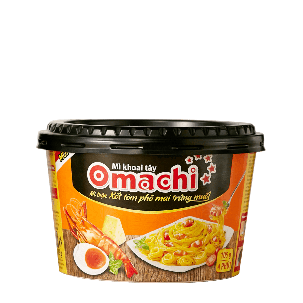 Mì dinh dưỡng khoai tây Omachi trộn xốt Spaghetti Hộp 105gr - Masan Consumer