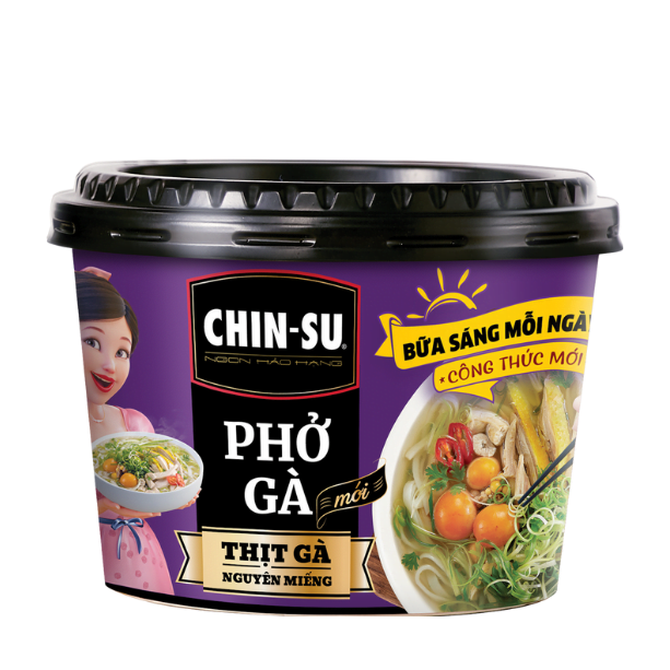 CHIN-SU MIẾN GÀ có thịt - Dạng tô - Masan Consumer