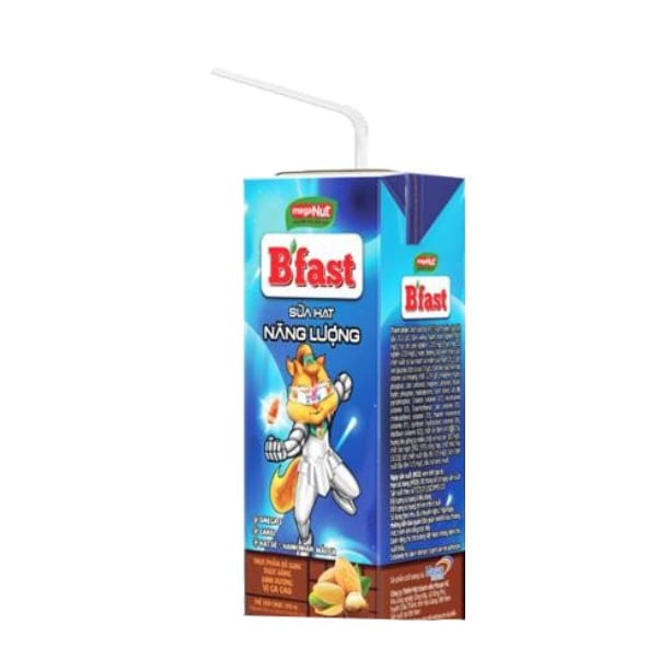 Thực phẩm bổ sung - Thức uống dinh dưỡng sữa hạt năng lượng B'fast vị cacao 12bl x 4hộp x 105ml - Masan Consumer
