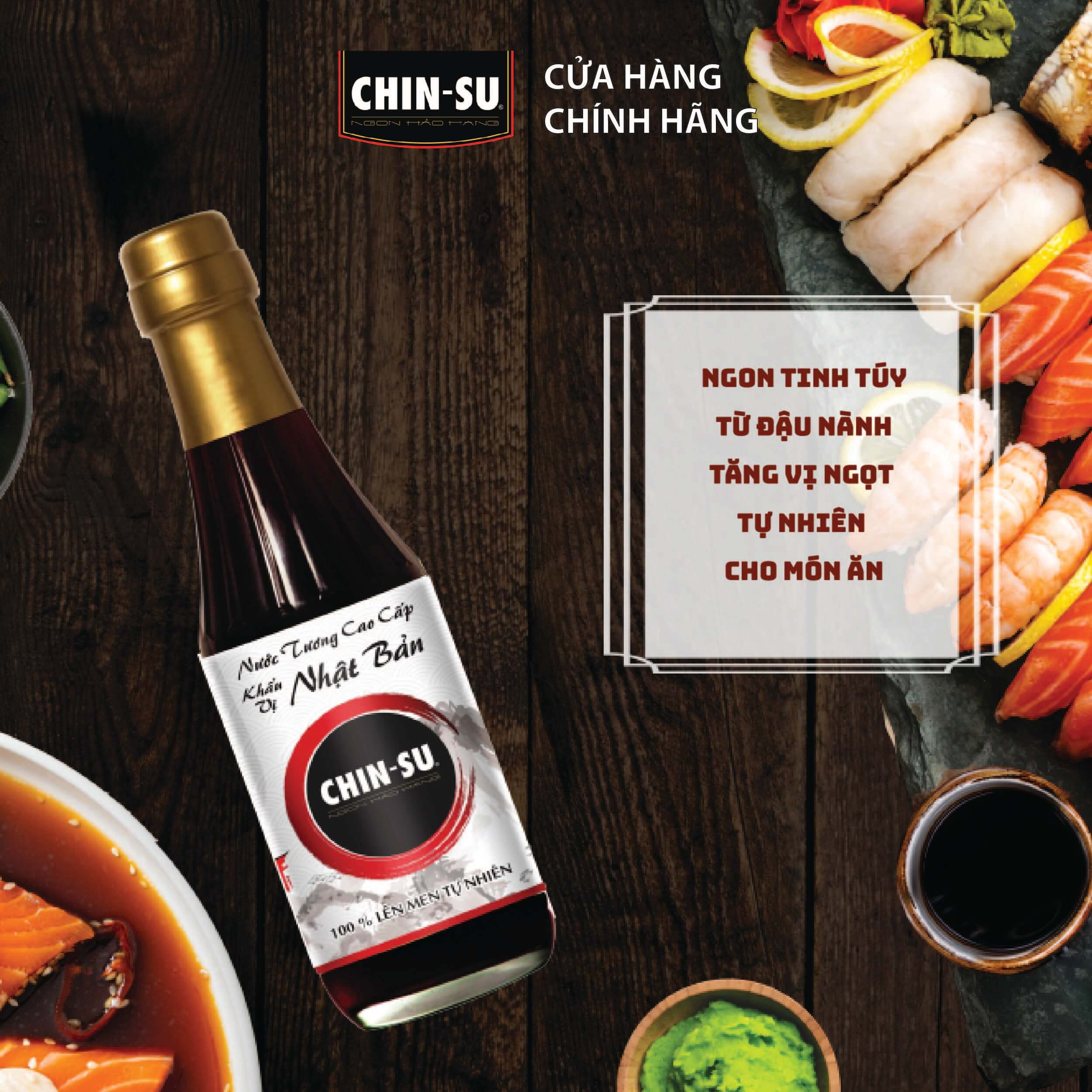 CHIN-SU Premium Fermented Soy Sauce 300ml - Masan Consumer